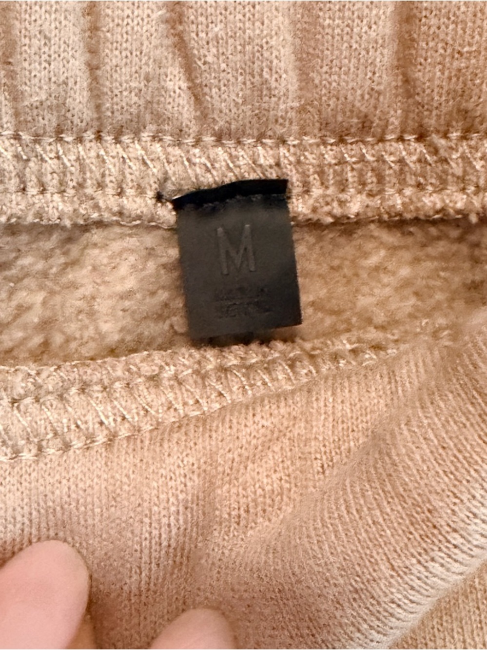 Fear of God Essential fleece Sweatpants color beige, straight leg size M Unisex - Picture 11 of 12